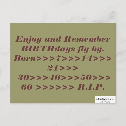 Carte Postale Une vérité (Devant)