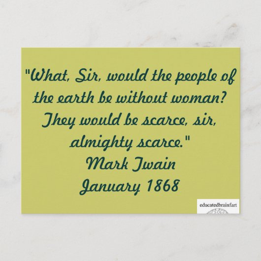 Carte Postale Une vérité (Devant)