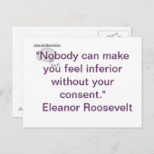 Carte Postale Une vérité (Devant / Derrière)