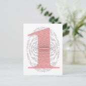 Carte Postale Une - Version rose (Debout devant)