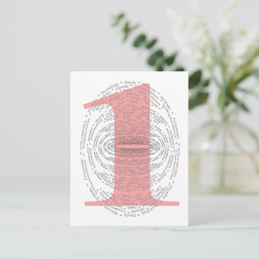 Carte Postale Une - Version rose (Debout devant)