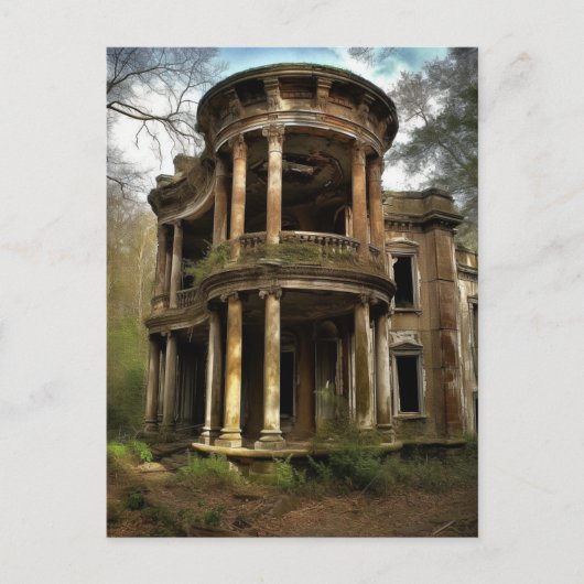 Carte Postale Une Vieille Maison Rurale Abandonnée (Devant)