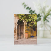 Carte Postale Une vieille porte européenne (Debout devant)