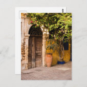 Carte Postale Une vieille porte européenne (Devant / Derrière)