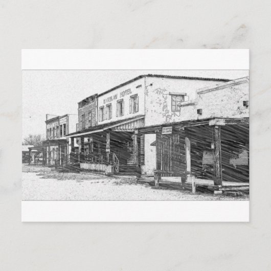 Carte Postale Une vieille ville occidentale (Devant)