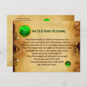 Carte Postale Une Vielle Bénédiction Irlandaise Pour Le Parchemi (Devant / Derrière)