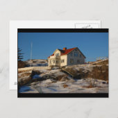 Carte Postale Une villa en hiver. (Devant / Derrière)