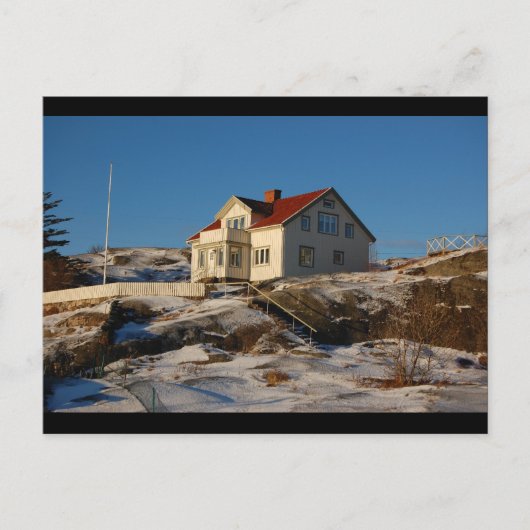 Carte Postale Une villa en hiver. (Devant)