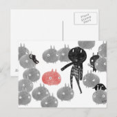 Carte Postale Une visite conviviale au bunnyland 2014 (Devant / Derrière)