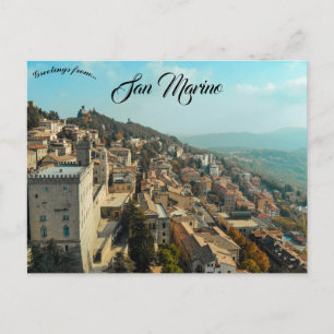 Carte Postale Une vue aérienne de Saint-Marin