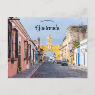 Carte Postale Une vue d'Antigua Guatemala
