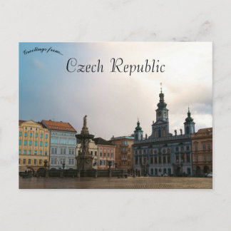 Carte Postale Une vue de Budweis République tchèque