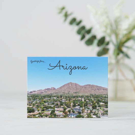 Carte Postale Une vue de Camelback Mountain depuis Phoenix Arizo (Debout devant)