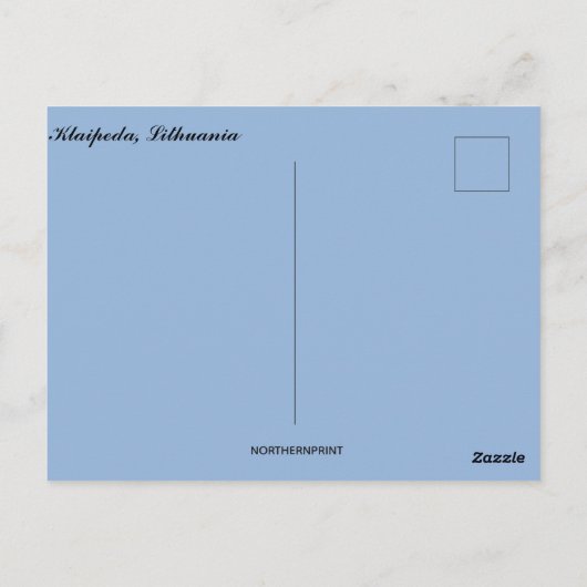 Carte Postale Une vue de Klaipeda Lituanie (Dos)