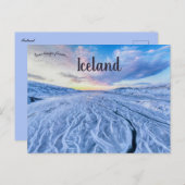 Carte Postale Une vue de l'Islande (Devant / Derrière)