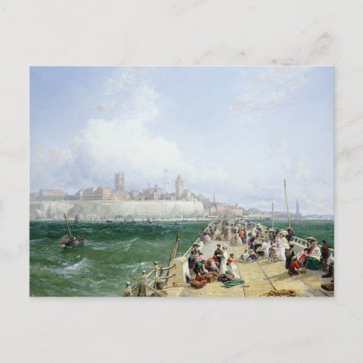 Carte Postale Une vue de Margate du pilier, 1868 (Devant)