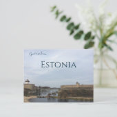 Carte Postale Une vue de Narva Estonie (Debout devant)