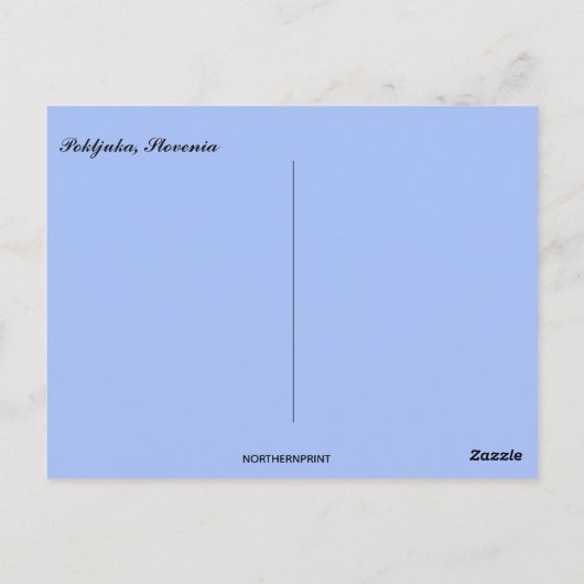 Carte Postale Une vue de Pokljuka Slovénie (Dos)