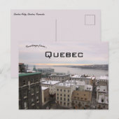 Carte Postale Une vue de Québec Québec Canada (Devant / Derrière)