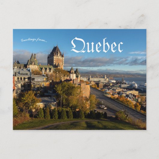 Carte Postale Une vue de Québec Québec Québec Canada (Devant)