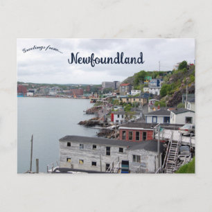Carte Postale Une vue de St. John's, Terre-Neuve, Canada
