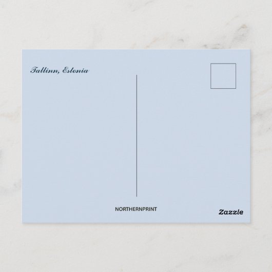 Carte Postale Une vue de Tallinn Estonie (Dos)