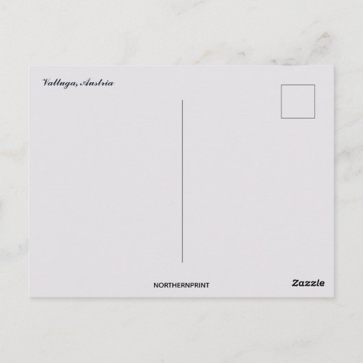 Carte Postale Une vue de Valluga Autriche (Dos)