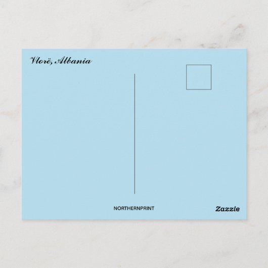 Carte Postale Une vue de Vlorë Albanie (Dos)