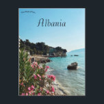 Carte Postale Une vue de Vlorë Albanie<br><div class="desc">Cette carte postale présente une vue panoramique de Vlorë, en Albanie. Elle est située sur la baie de Vlorë et est entourée par les monts Cérauniens le long des côtes Adriatique et Ionienne albanaises. Crédit photo : olga budko, 2021. Profitez de votre nouvelle carte postale Une vue de Vlorë Albanie...</div>