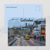 Carte Postale Une vue de Zurich Suisse (Devant / Derrière)