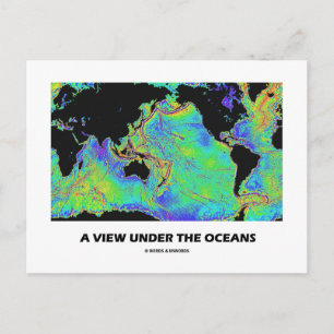 Carte Postale Une Vue Sous Les Océans (Carte Mondiale De La Géog