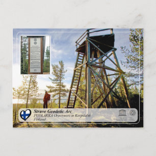 Carte Postale UNESCO - Arc géodésique Struve - PUOLAKKA Oravivuo