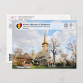 Carte Postale UNESCO - Église Sainte-Parascève à Desesti (Devant / Derrière)