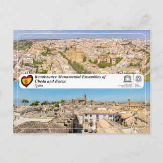 Carte Postale UNESCO - Ensembles de la Renaissance d'Úbeda et Ba