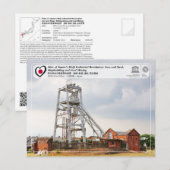 Carte Postale UNESCO, Mine de charbon de Miike et port de Miike  (Devant / Derrière)