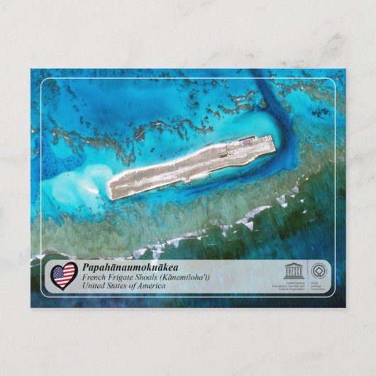 Carte Postale UNESCO - Papahānaumokuākea - French Frigate Shoals (Devant)