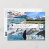 Carte Postale UNESCO - Parc national de Los Glaciares (Devant / Derrière)