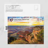 Carte Postale UNESCO - Parc national du Grand Canyon (Devant / Derrière)