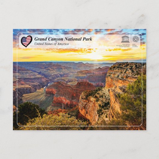 Carte Postale UNESCO - Parc national du Grand Canyon (Devant)