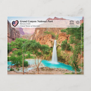 Carte Postale UNESCO - Parc national du Grand Canyon - Chutes Ha