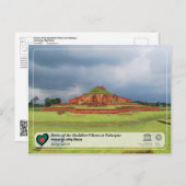 Carte Postale UNESCO - Ruines du Vihara bouddhiste à Paharpur (Devant / Derrière)