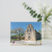Carte Postale UNESCO - San Antonio - Mission Espada (Debout devant)