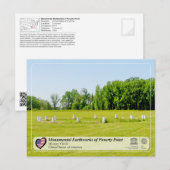 Carte Postale UNESCO - Terrassements monumentaux de Poverty Poin (Devant / Derrière)