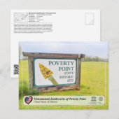 Carte Postale UNESCO - Terrassements monumentaux de Poverty Poin (Devant / Derrière)