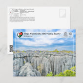Carte Postale UNESCO - Tsingy de Bemaraha Strict Nature Reserve (Devant / Derrière)