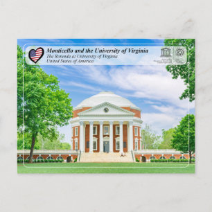 Carte Postale UNESCO - Université de Virginie à Charlottesville