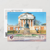 Carte Postale UNESCO - University of Virginia in Charlottesville (Devant / Derrière)