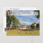 Carte Postale UNESCO - University of Virginia in Charlottesville (Devant / Derrière)