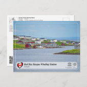 Carte Postale UNESCO WHERE - Station baleinière basque de Red Ba (Devant / Derrière)
