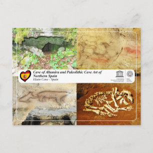 Carte Postale UNESCO WHIS - Grotte Ekain / Cueva de Ekain